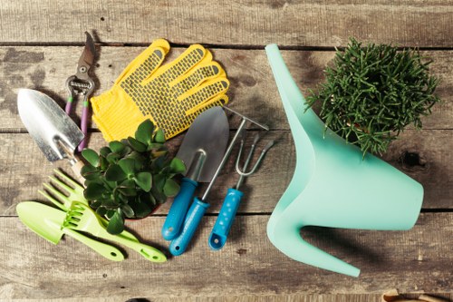 Garden maintenance in Poplar with tidy planting beds and lawn care