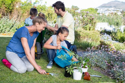 Charity reuse partnership for surplus landscaping materials